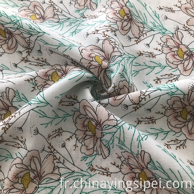 nouveau design tissu floral tissu de rayonne tissu de tissu en tissu en shaoxing pour robe